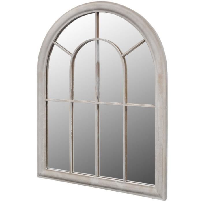 Luxueux Magnifique-Miroir de Jardin Arche rustique 89 x 69 cm Intérieur et Extérieur