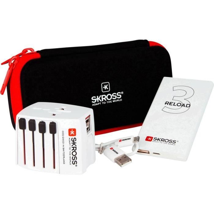 Bundle adaptateur de voyage Skross Power Case Bundle 6.100551-X Power Case Bundle 1 pc(s)