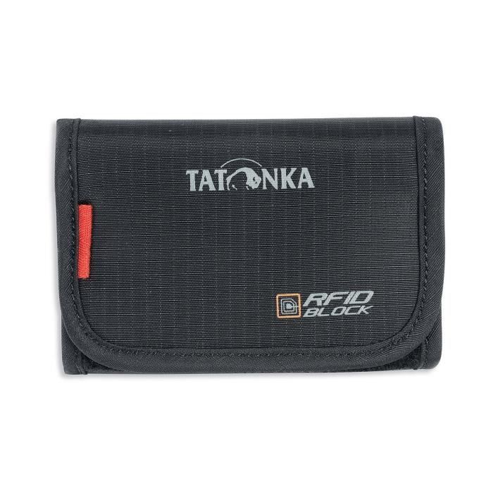 Tatonka Portefeuille avec Protection Contre Lecture RFID (Bloc RFID), Dossier Geldbeutel RFID B, Noir