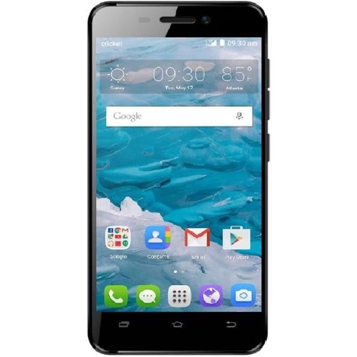 Smartphone pas cher Débloqué HD Noir (Android Double Caméras Quad Core) Telephone Mobile