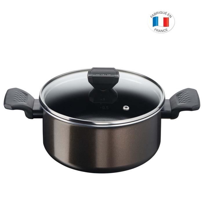 TEFAL Faitout avec couvercle Easy Cook Clean - Ø 20 cm - 3 L