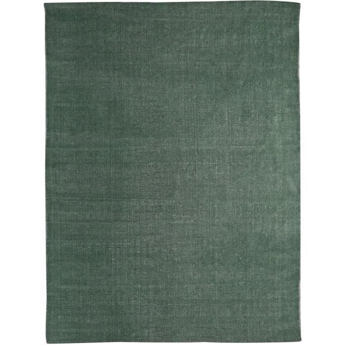 Tapis DUNES coton 160x230 vert foncé