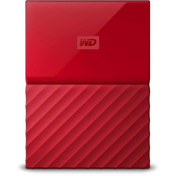 WD My Passport 4To Rouge + 1 Housse Offerte