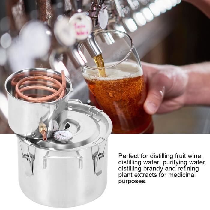 10 L Petite machine rosée pure d'équipement production d'eau distillée baril de vin ménage-CWU