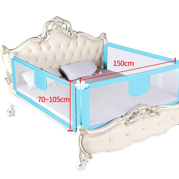 Barriere de lit bebeVertical lifting Bed RailSafety ProtectionBed Rail to protect toddlersBabies and Children from falls 150cm