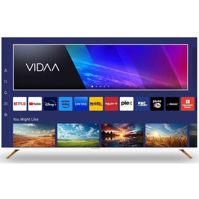 Schneider GMSC55F1 TV QLED 55 (139 cm) 4K UHD 3840 x 2160 HDR Smart TV 3xHDMI 2.0 WiFi