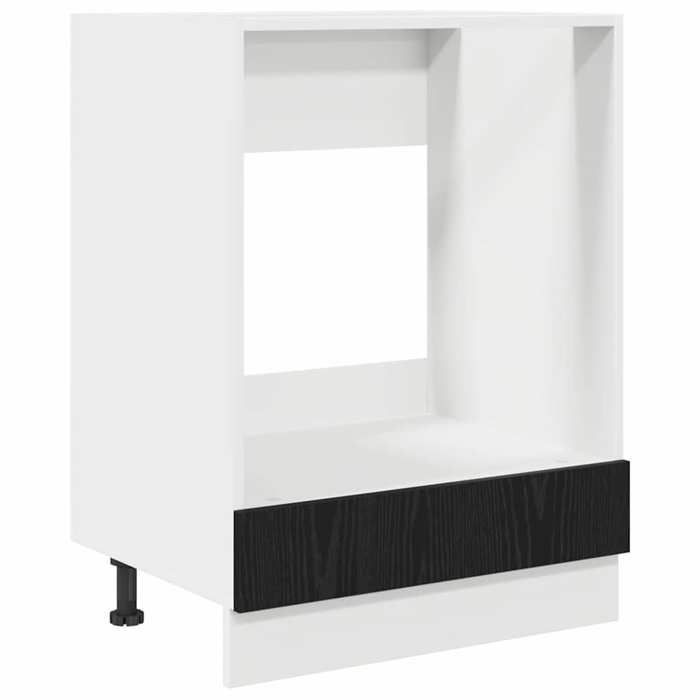 CHEZ JILI* Meuble/Armoire/ELEMENT Pour Cuisine - RUIGOU - Armoire de four Chêne noir 60x46x81.5 cm - Bois dingénierie Août60101