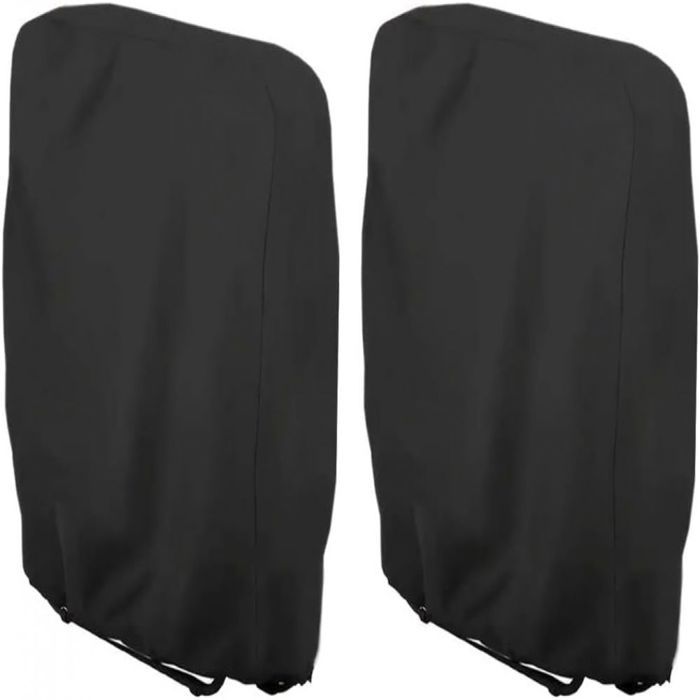 2 housses chaise longue pliante protection - Transat jardin imperméable W71xH110cm
