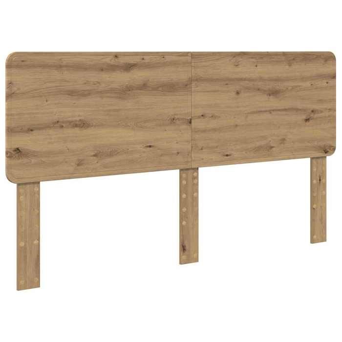 Tête de lit en bois dingénierie - vidaxl - Chêne artisanal - 180 cm - Facile à nettoyer - Durable - Assemblage requis
