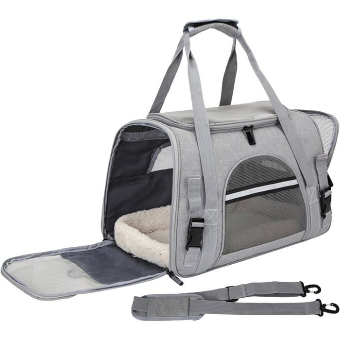 Comparer les prix de Sac de transport extensible pour chats sac de transport souple pour chats et petits chiens homologué par les compagnies ...