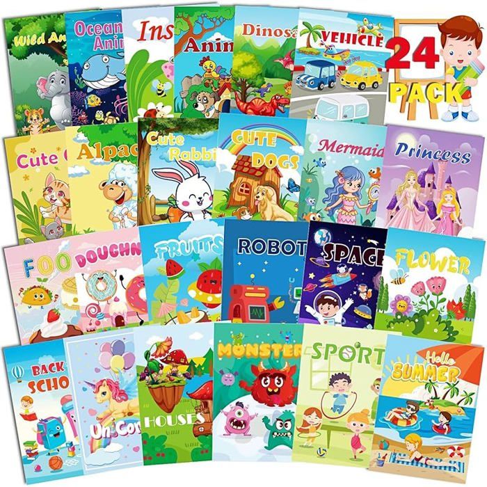 Livres d'activités - Baker Ross - FX193 - Lot de 12 - Activités d'automne - 20 pages par livre Livres d'activités - Baker Ross - FX193 - Lot de 12 - Activités d'automne - 20 pages par livre