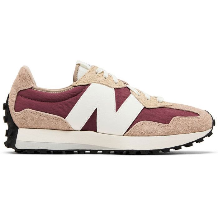 New Balance Baskets Homme New Balance 327 Driftwood Washed Burgundy