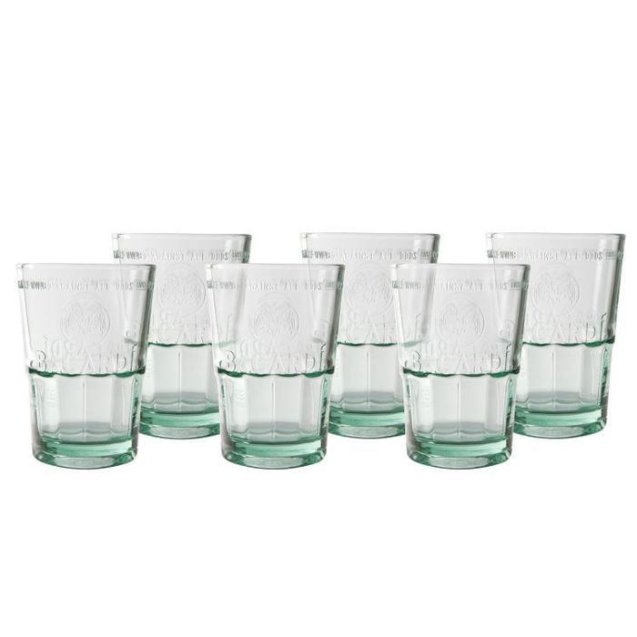 Schleuderhannes Bacardi Lot de 6 verres à mojito Caipirinha Vert
