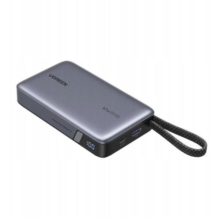 Batterie externe - UGREEN - Nexode PB550 (55996B) - 20 000 mAh - 67 W USB-C - Câble intégré