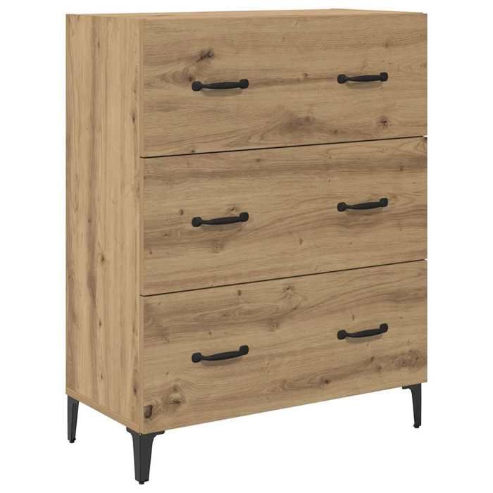 Buffet(1 pc) Commode Vaisselier Meuble Rangement avec tiroir Chêne artisanal 695x34x90 cm B8991
