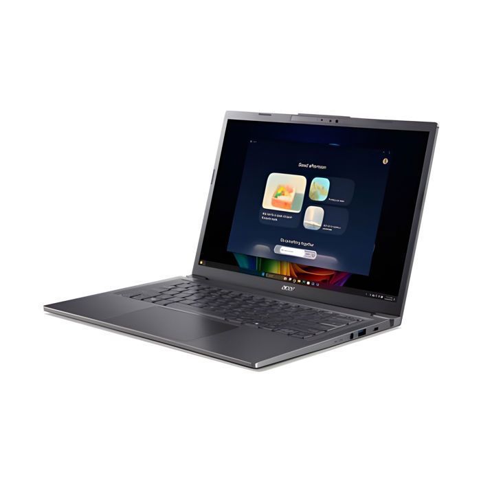 ACER - PC portable 14.0 - Intel Core 5 120U - 16Go - 1To SSD - Windows 11 Pro - Clavier AZERTY rétroéclairé - Aspire 14 Gris