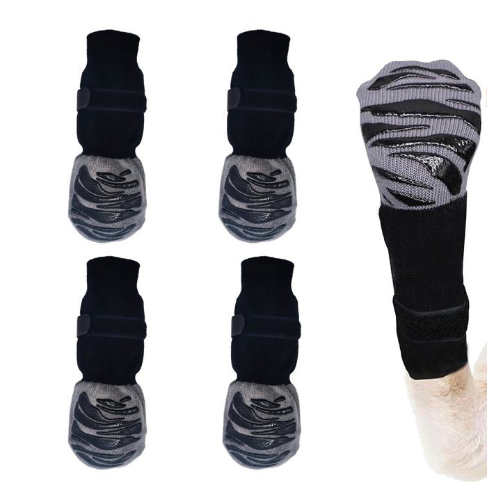Chaussettes Chien Antidérapantes Chaussons Neige pour Chien Protection Plaie et Anti-dérapant pour Patte Taille XL Corvina