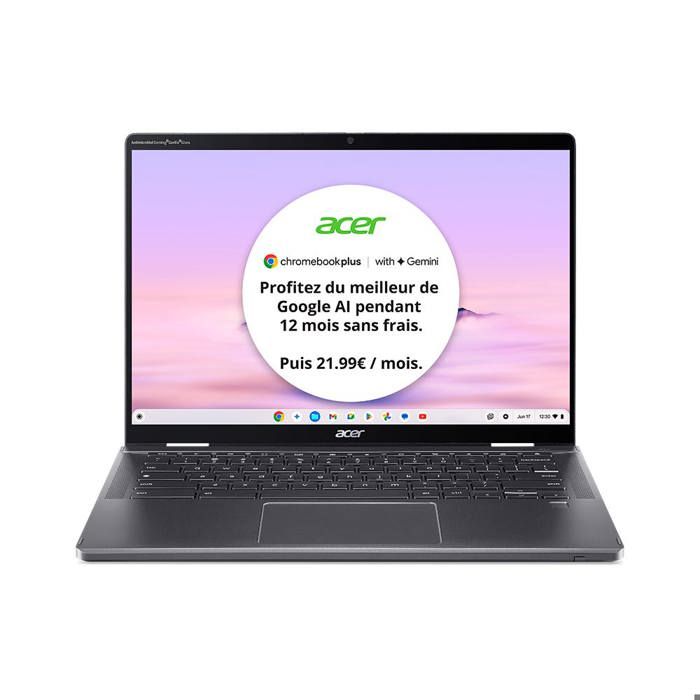 PC portable hybride tactile Acer Acer Chromebook Plus Spin 714 CP714 1HN 78VV ChromeOS Intel Core Ultra 7