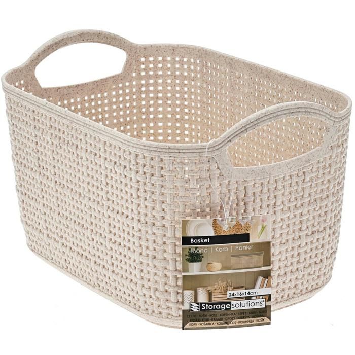 panier de rangement beige