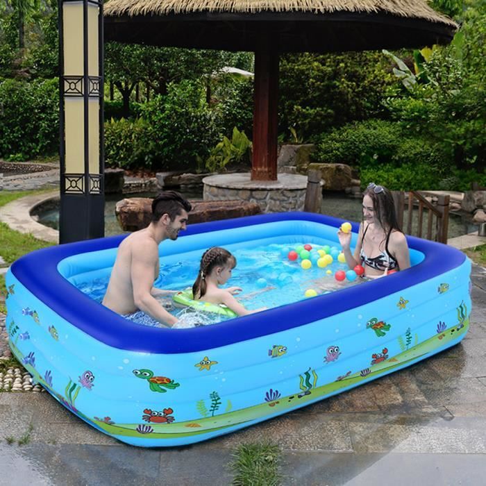 Piscine gonflable pour enfants en plein air d'été de jardin de piscine de  famille Accessoires de piscine DECORATION PISCINE 209 - Cdiscount Jardin