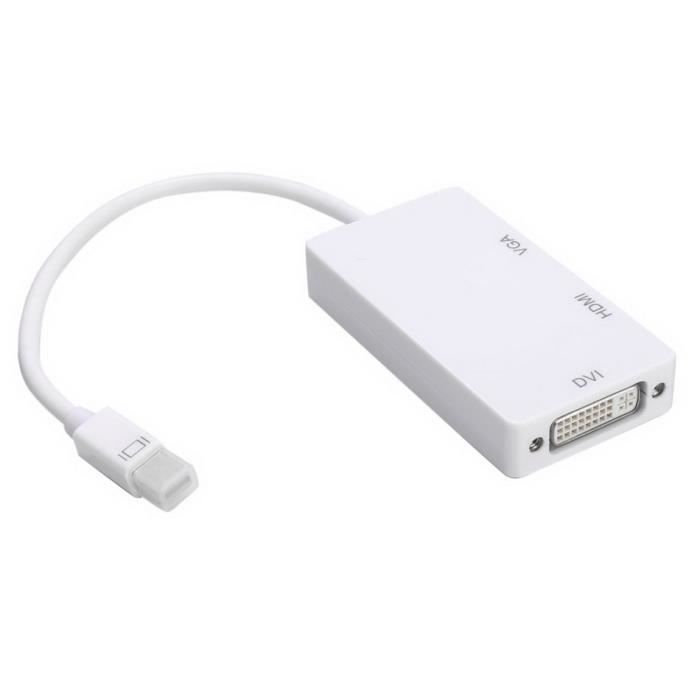 Câble DisplayPort Vers VGA 2 M – Convertisseur 1080p – Pour PC, Moniteur, Projecteur – Connecteurs Dorés