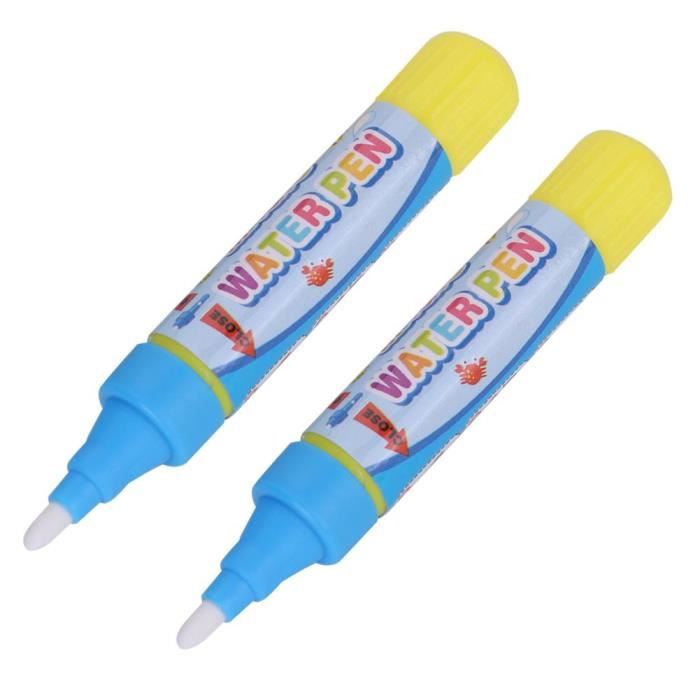 2pcs Set Bébé Stylos De Coloration De Leau De Dessin Stylo Pour Enfants Magie Tapis De Peinture Cadeau Enfants Bleu