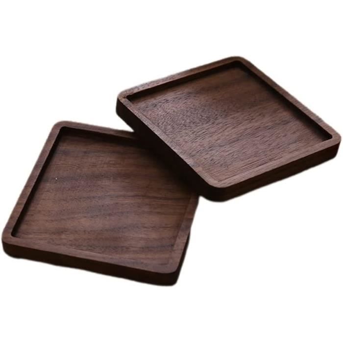 Dreamhigh® Lot De 10 Dessous De Verre En Bambou 10x10 Cm - Protection Table Écologique