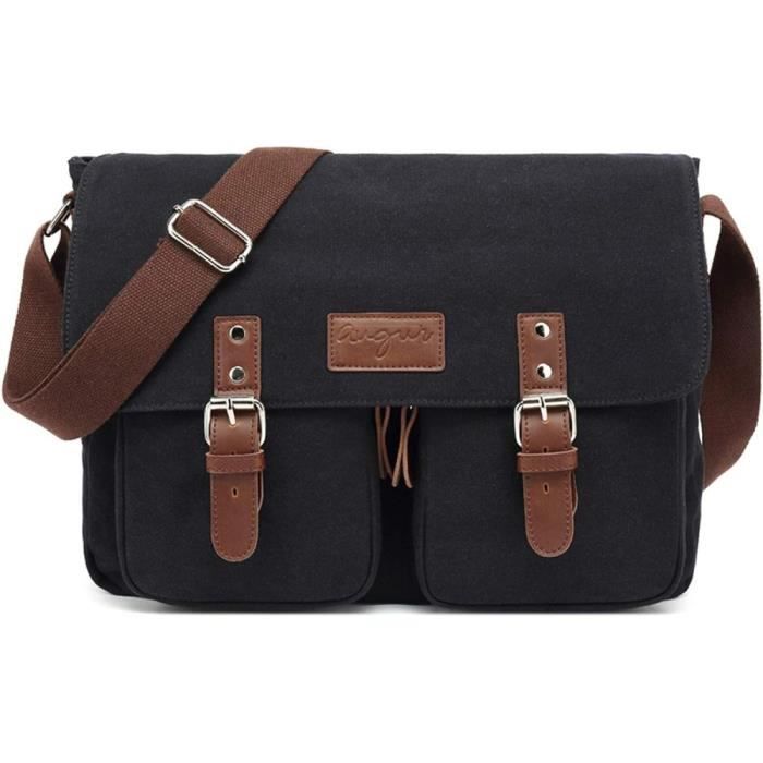 Sac Bandoulière En Toile Noire Reflets D'Art - Pour Femme/ado - Très Bon état