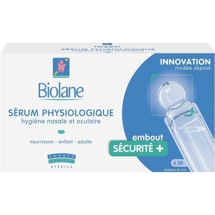 Serum Physiologique : Lavage Yeux et Nez Bébé