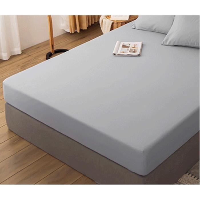 Pack Drap Housse 140x190 Cm Coton 57 Fils + 2 Taies Bordées