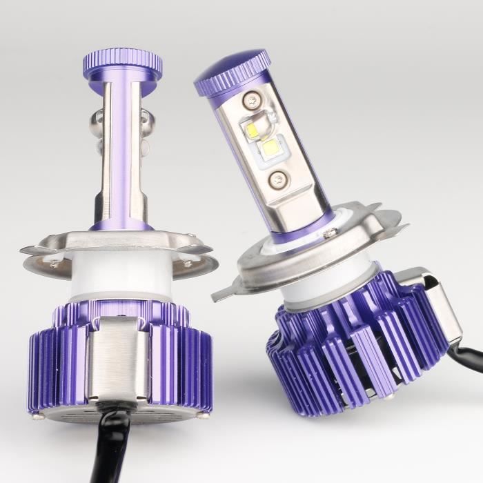 Ampoule de Phare LED H4 Moto HS1 HB2 9003 Ampoule de Phare LED pour Phares de Moto Haute