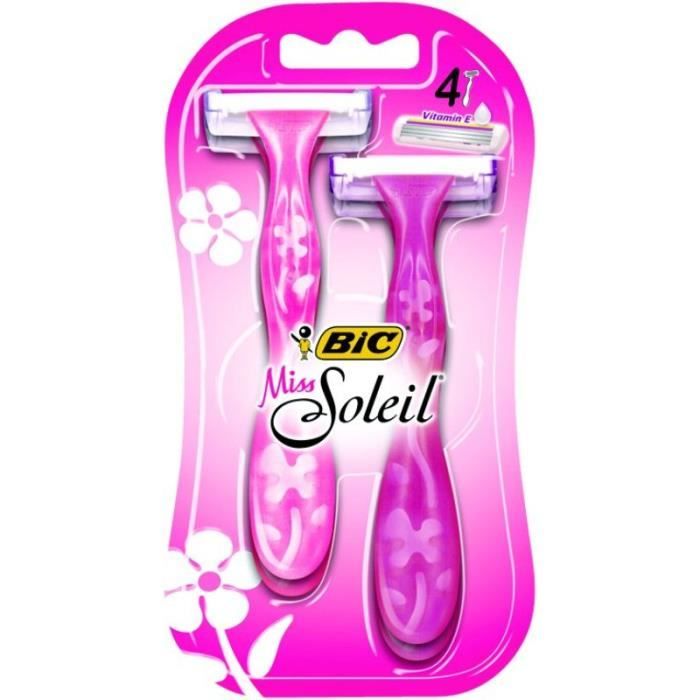 BIC Miss Soleil Rasoirs Jetables Femme (4 unités) Cdiscount Au quotidien