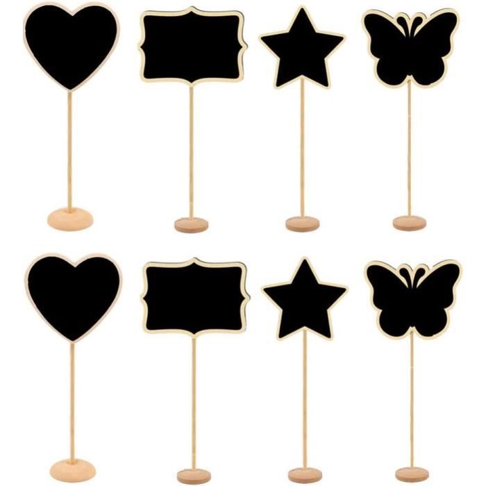 Lot De 20 Mini Tableaux Noirs, étiquettes Alimentaires Pour Tableau De Charcuterie, Petits Tableaux Réutilisables, Panneaux Alimentaires Pour Buffets, Tableaux à Messages, Numéros De Table, Plaques No