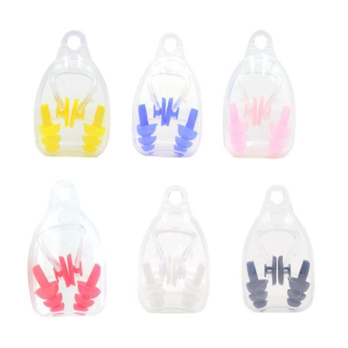 Bouchons D’Oreille Natation Enfants 4-12 Ans – 3 Paires Silicone Étanchéité Totale Anti-Eau, Surf, Plongée, Piscine, Douche