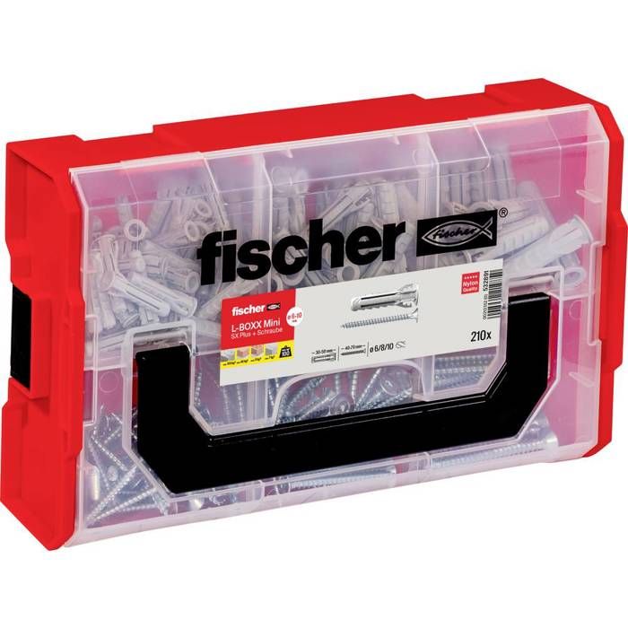 Boîte de vis et de chevilles à expansion FIXtrainer SX Fischer 532891 210 pcs.