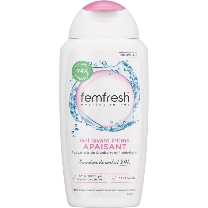 Gel Lavant Intime Apaisant, Aux Extraits De Cranberry & Probiotiques