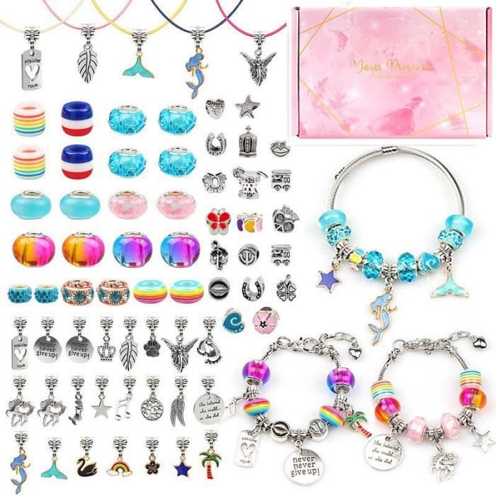 Lot De 10 Bagues Réglables Pour Enfants – Bijoux Princesse, Boîte Rose – JEYORZY