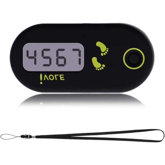 Podomètre 3D Flintronic - Compteur De Pas Précis Avec écran LCD - Portable Pour Fitness