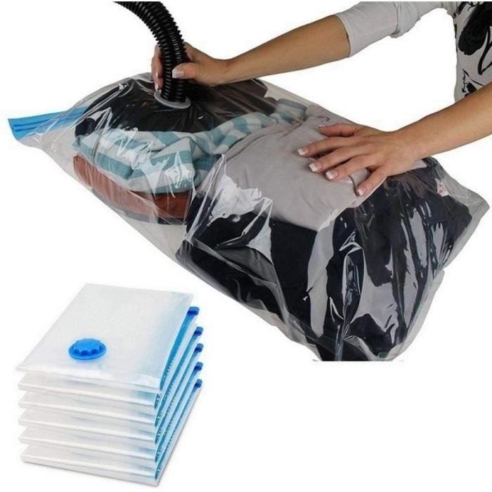 Sac d'aspirateur Sacs De Rangement Sous Vide-Sac De Compression Voyages  Réutilisables Vêtements De Ménage Qu409 - Cdiscount Maison