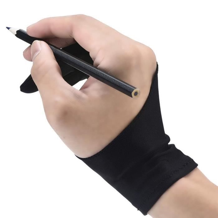 Gant pour Tablette,Tablette dessin gant artiste gant pour iPad Pro crayon-tablette graphique-stylo affichage pour - Type Black