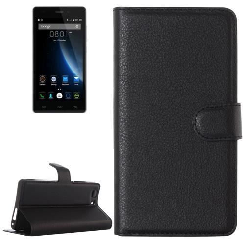 Housse étui Portefeuille Pour Doogee S40 - Similicuir Marron - Rabat Et Pare-chocs
