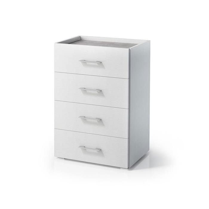 COMMODE POLYVALENTE À 4 TIROIRS AVEC PLATEAU EN BÉTON COMMODE POLYVALENTE À 4 TIROIRS AVEC PLATEAU EN BÉTON
