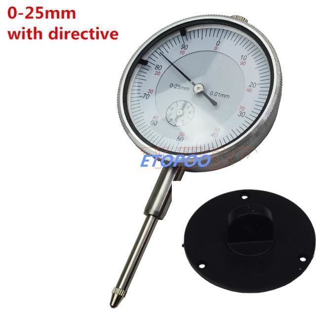 Micromètre De Précision 0-25 Mm à Aiguille Ronde - 0.01 Mm - Outil De Mesure Fine Pour Machines-Outils Et Instrumentation