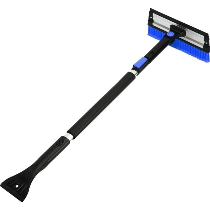 Balai à Neige Voiture Télescopique 360° – Grattoir Glace + Brosse + Pelle 5 En 1