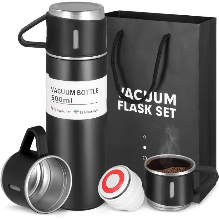 Gourde Inox Isotherme ACTIVE FLASK 1l/500ml sans BPA + Paille (3