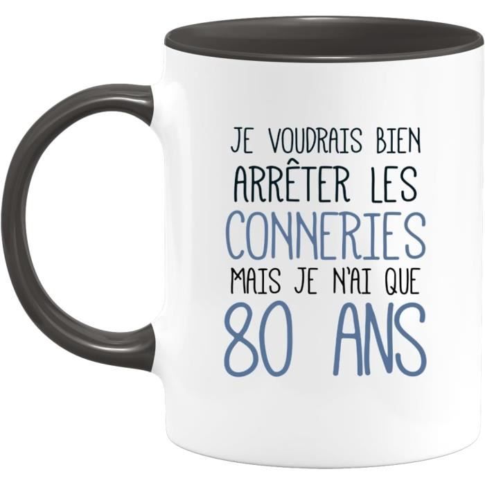 Mug Anniversaire 80 Ans Rigolo Drôle Tasse Fun Idée Cadeau