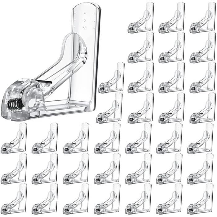 Lot De 12 Pinces à Nappe Transparentes - Fixation Solide Pour Table Extérieure, Pique-Nique & Camping