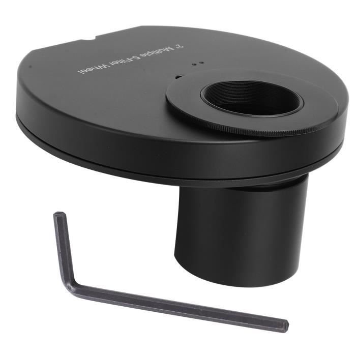 Omabeta Roue de filtre à 5 positions Oculaire de 1.25 pouces, roue de