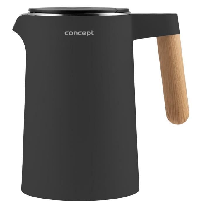 Bouilloire électrique 1.5L Concept RK3302 avec contrôle de température anthracite