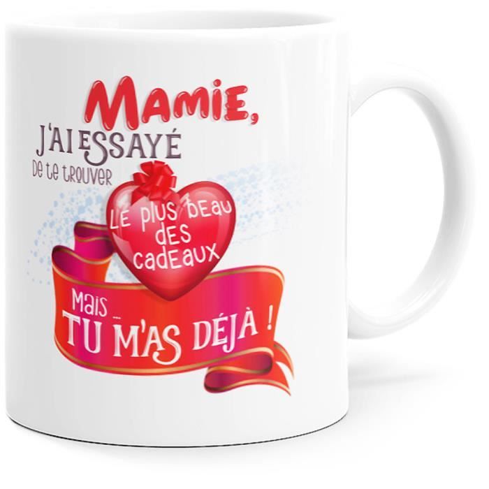 Mug Mamie Cadeau Petit Enfant Idée Cadeau original Amour pour Fête des ...